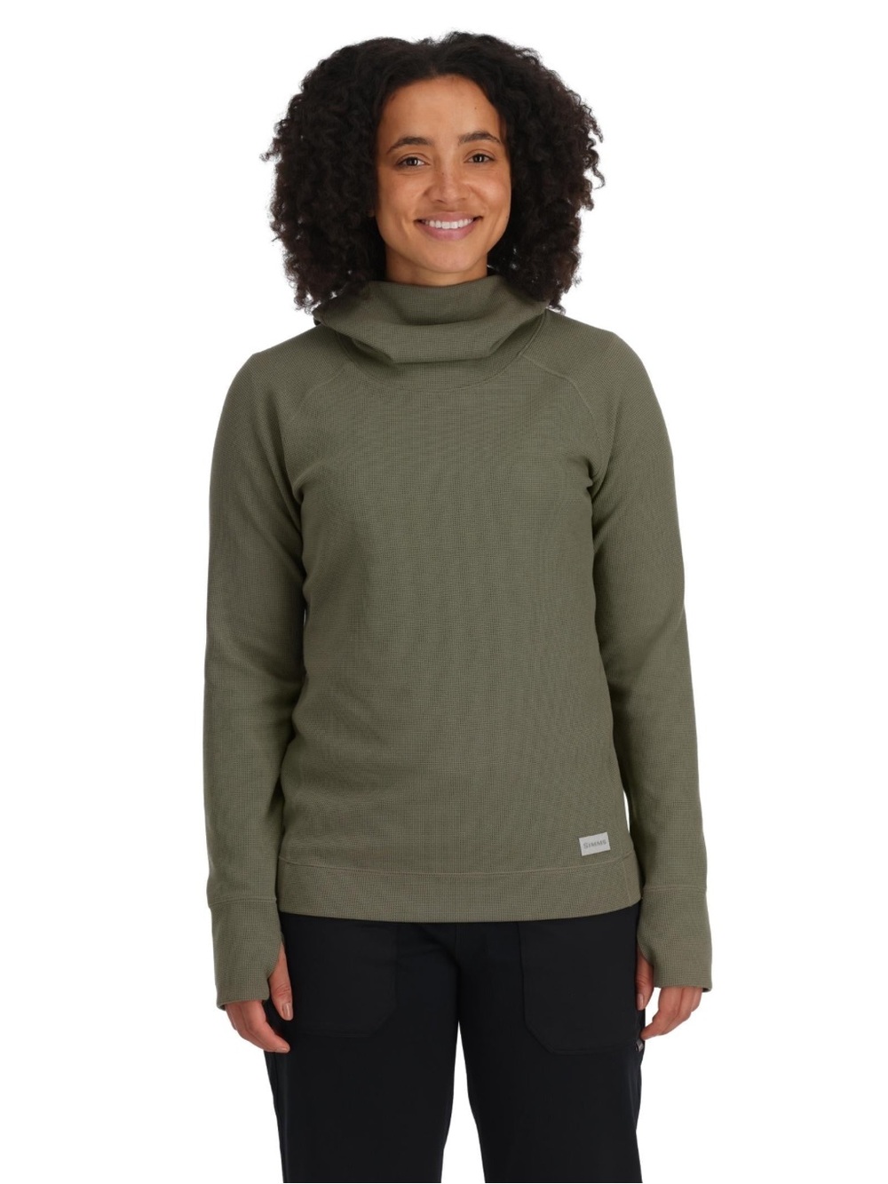Simms Olive Green Cowl Neck Sweater 🎣